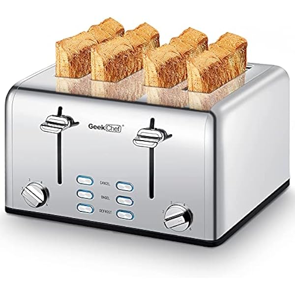 Is The Toaster 4 Slice Geek Chef Stainless Steel Toaster Worth It?